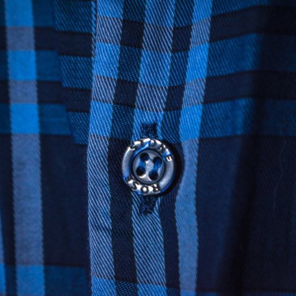 Stone Rose Long Sleeve Criss Cross Button Down - Picture 2 of 8